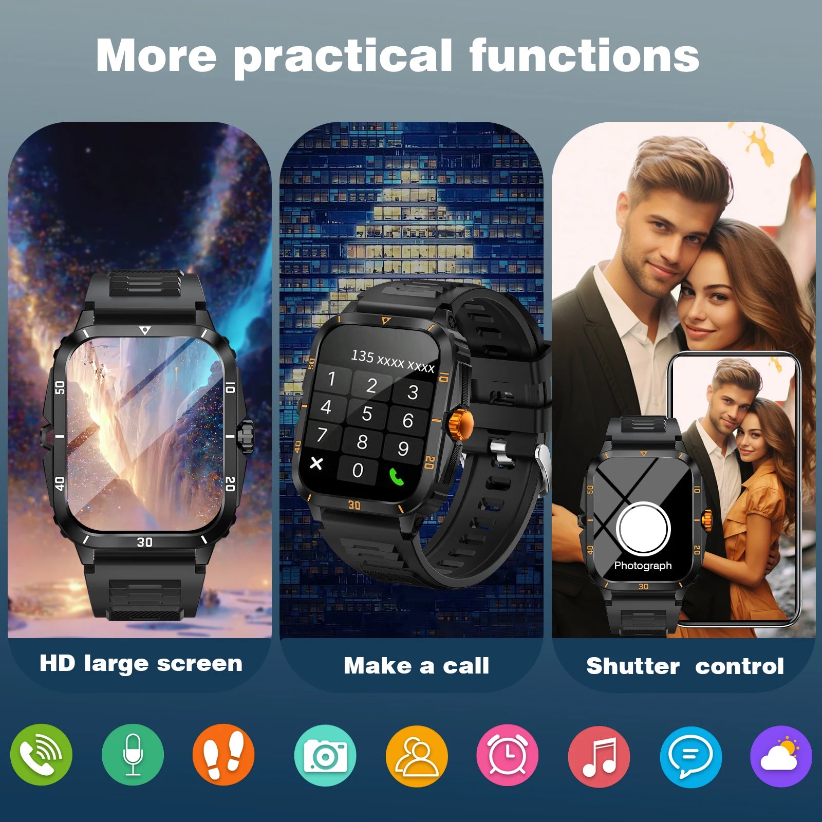Popular new smartwatch, HD full touch display