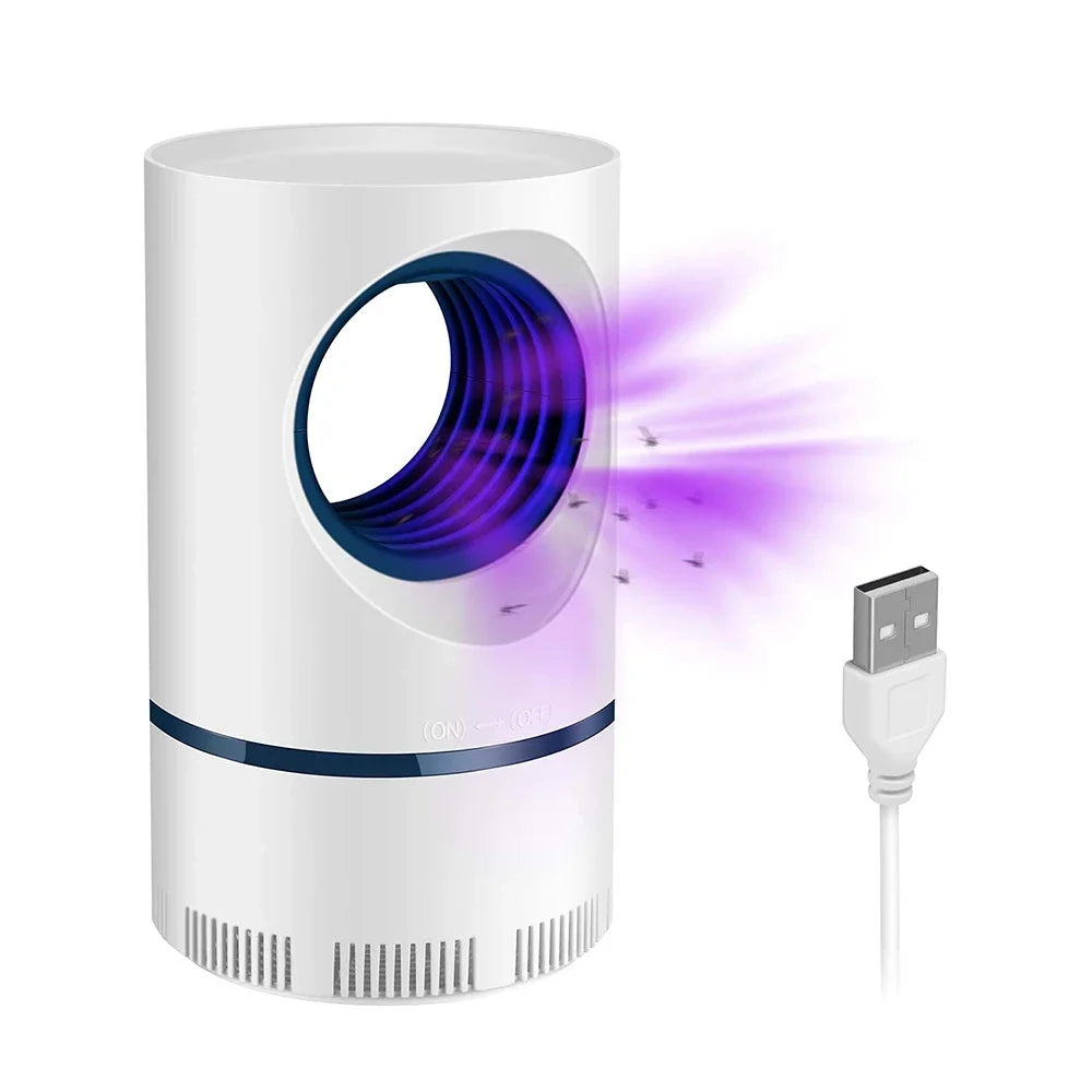 Electric Fly Bug Mosquito Insect Killer LED Light Trap Control Lamp Small Pest with USB Power Supply and Adapter