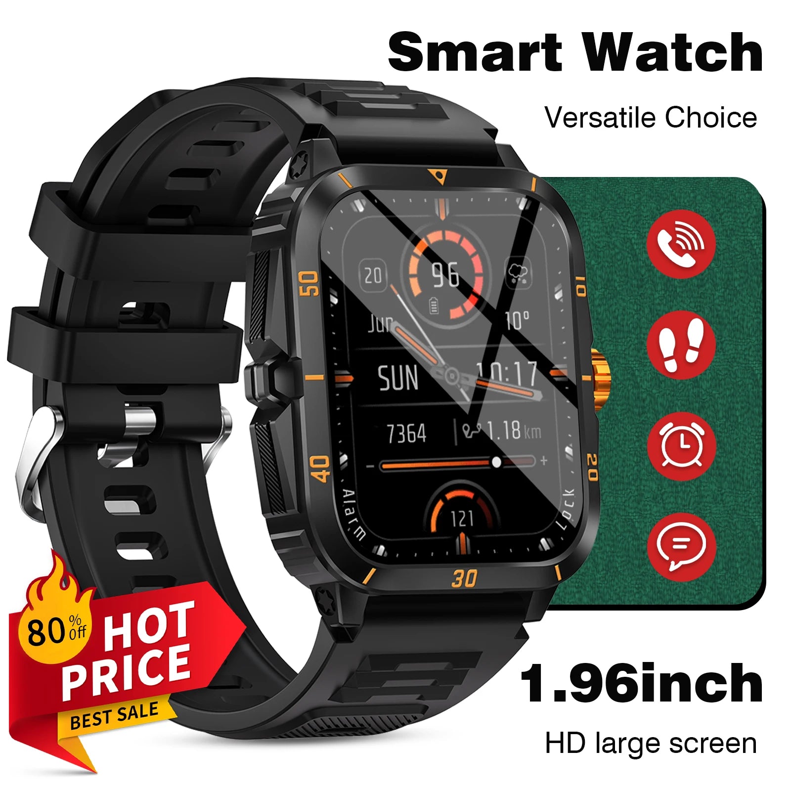 Popular new smartwatch, HD full touch display