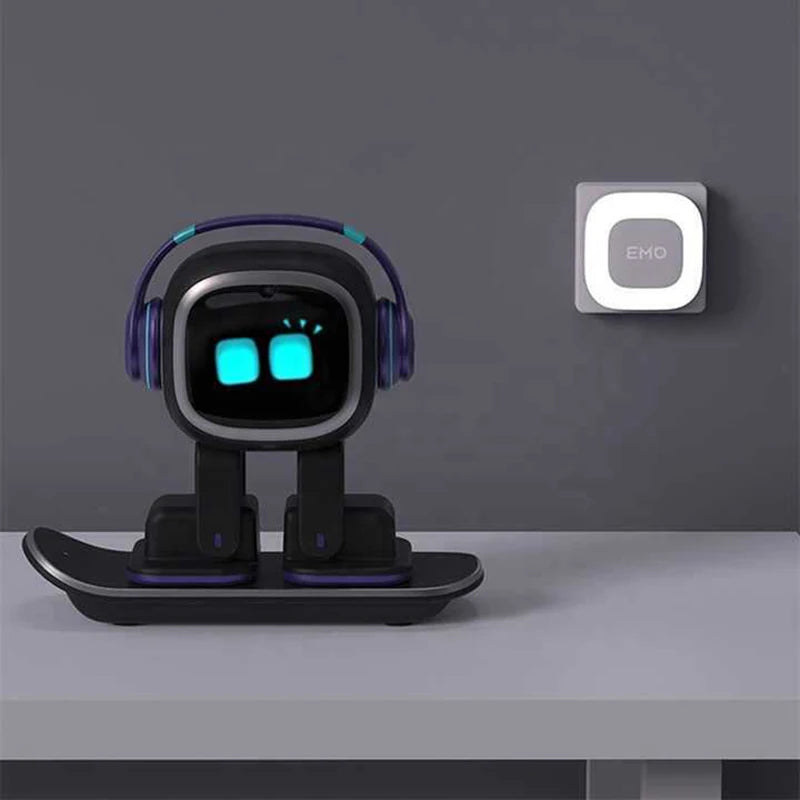EMO Robot Intelligent AI Emotional Communication Robots Voice Accompanying Desktop Electronic Pet Smart Robot Kid Gifts Xmas Toy