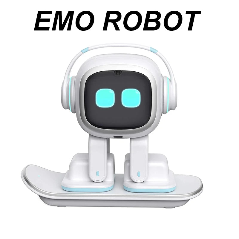 EMO Robot Intelligent AI Emotional Communication Robots Voice Accompanying Desktop Electronic Pet Smart Robot Kid Gifts Xmas Toy