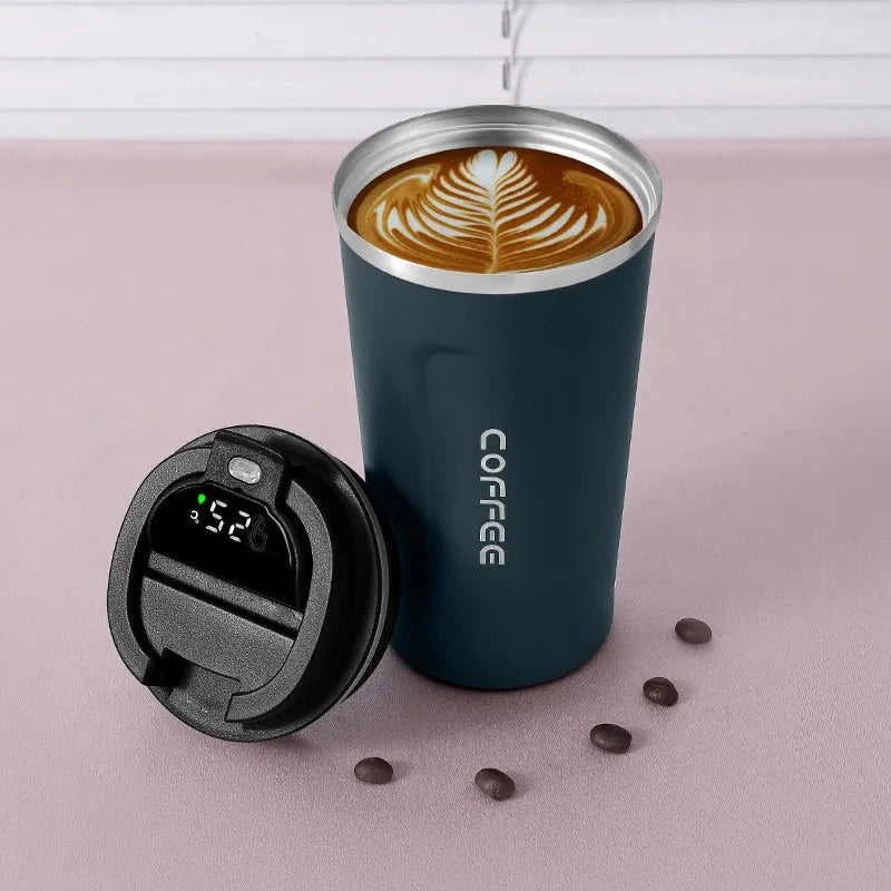 Cozy Personalized Insulated Coffee Mug with Lid - Keeps Drinks Hot for Hours