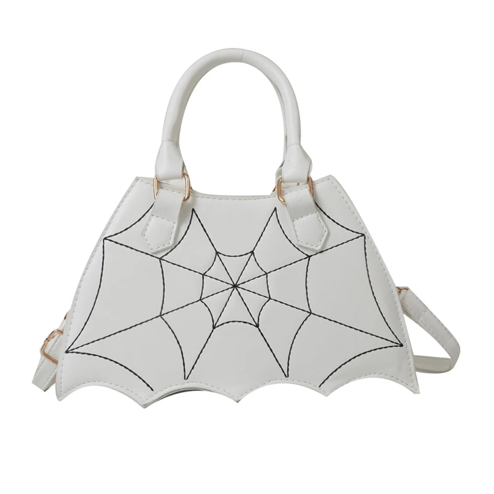 Women Small Shoulder Bag Bat Wing Ladies Top-handle Bags Creative Chic PU Leather Halloween Props Outdoor Shopping Bags